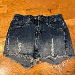 Contraband Girls Denim Distressed Women's Shorts Size 7